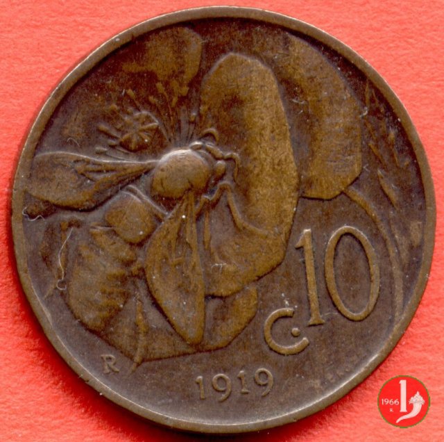 10 centesimi ape 1919 (Roma)