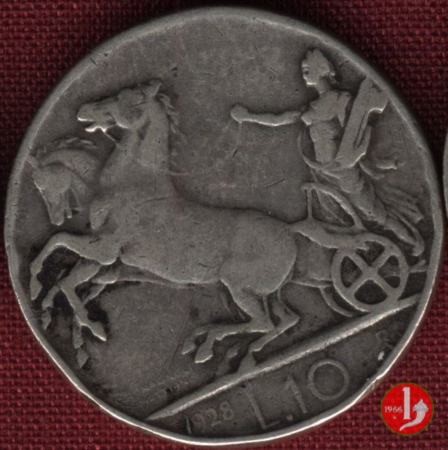 10 lire biga 1928 (Roma)