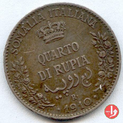 1/4 di rupia 1910 (Roma)