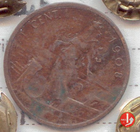 1 centesimo prora 1908 (Roma)