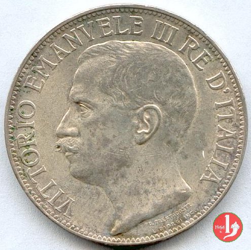 2 lire 50° Unità d'Italia 1911 (Roma)