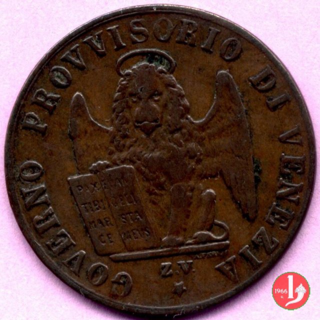 3 centesimi di lira corrente 1849 (Venezia)