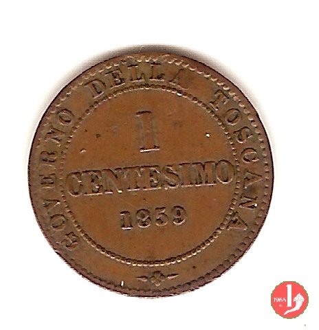 ITALIA - TOSCANA 1 Centesimo 1859 Birmingham fwo_696459 Monete del Mondo